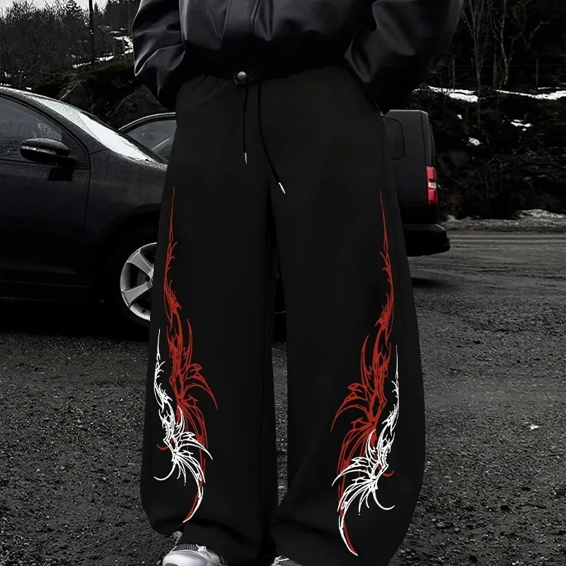 

Autumn and Winter New Men's Gothic Casual Sports Pants Men's and Women's Casual Jogging Sports Pants