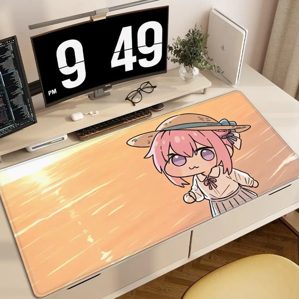 Engraçado doro meme mouse pad gamer kawaii tapete de mesa dos desenhos animados dorothy mousepad jogos acessórios de escritório rosa doro teclado tapete de mesa