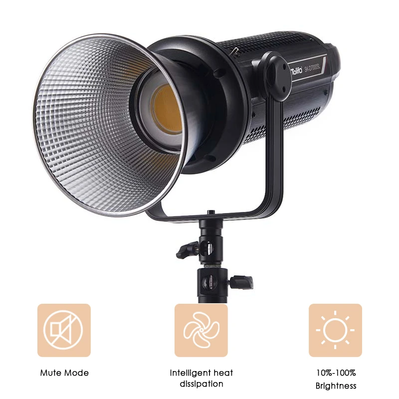 Tolifo SK-D7000SL Światło dzienne LED Wysoka moc 700W DMX APP Control 5600K Światło wideo do transmisji filmowej i produkcji wideo