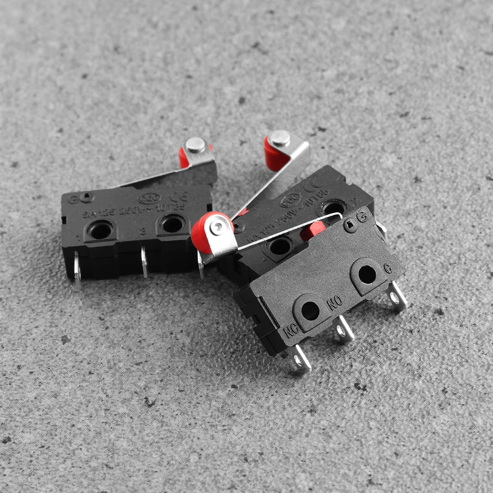 

12Pcs Micro Lever Roller Spdt 1no 1nc Momentary Roller Lever Micro Switches 250V 5a 3-Pin Terminals Durable