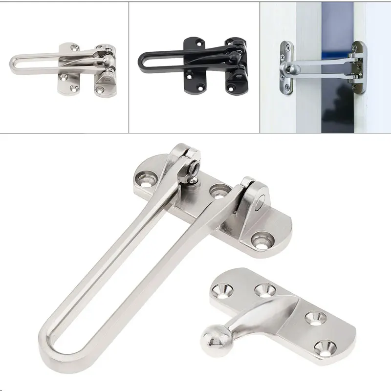 

Door Bolt Home Anti-theft Room Door Bar Door Lock Latch for Home &amp,Hotel Security Door Chain Lock U Swing Front Door