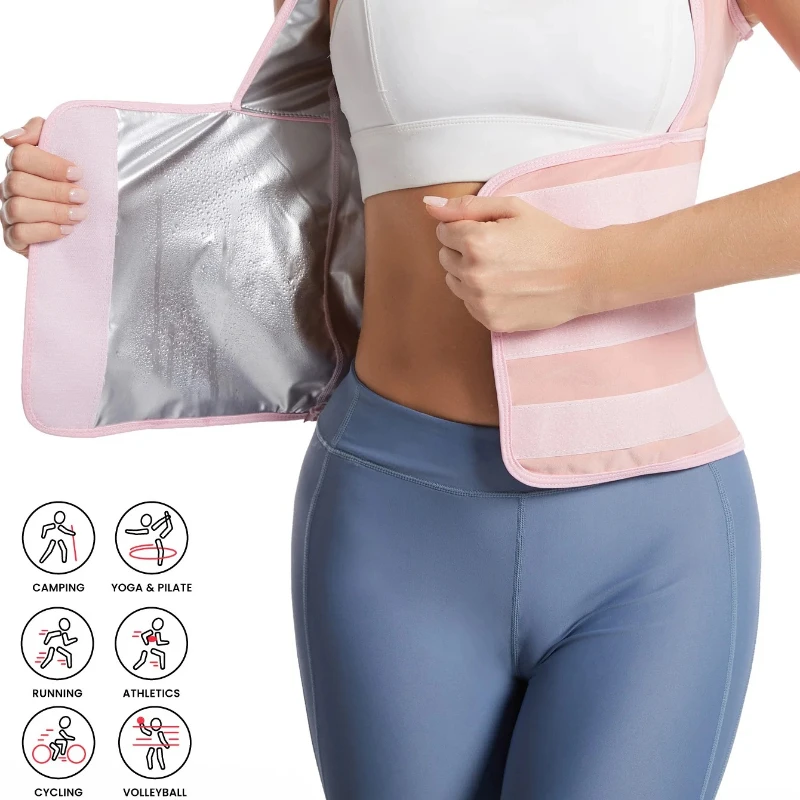Upgrade Women's Sauna Clothes, Sport Gym Sweat-Wicking Corset, Thermal Waist-Binding Sports Jacket | Shaping Sweat-Wicking Vest