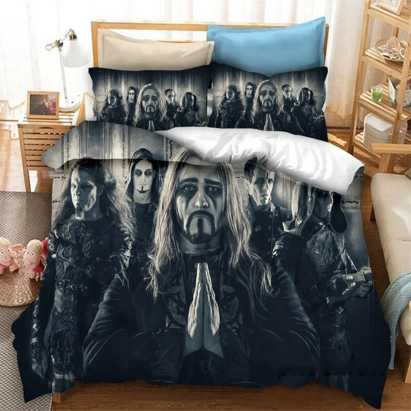 3D Printed Powerwolf Bedding Set Pillowcase Band Duvet Cover Double Twin Full Queen King Adult Kids Bedclothes Quilt Cover