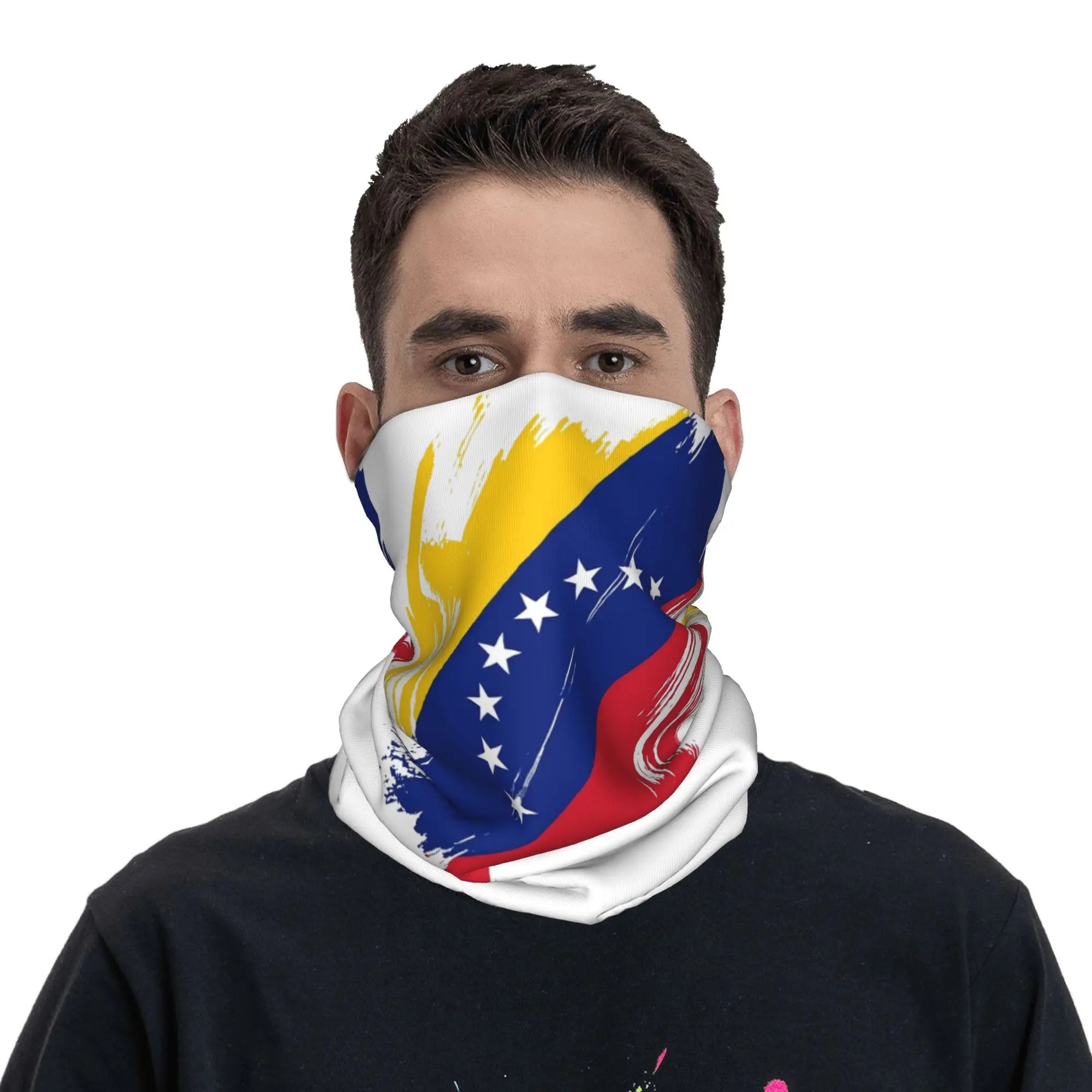 Venezuela Bolivariana de Venezuelan Bandana Neck Gaiter Printed  Balaclavas Wrap Scarf Warm Headwear for Men Women Adult Winter