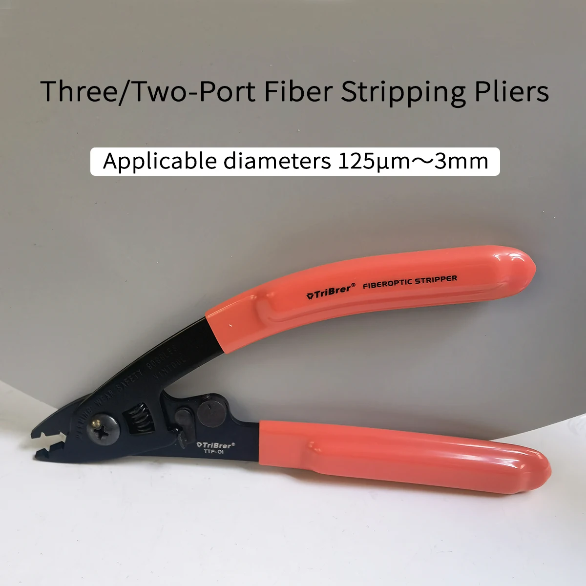 

Optical Fiber Coating Strip Pliers Three/Two-Port Fiber Stripping Pliers FTTH Tool Fiber Optic Wire Stripper