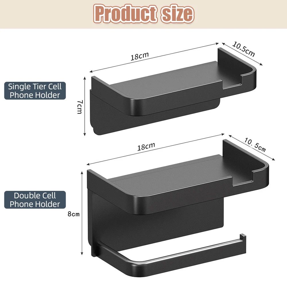 壁掛け式プラスチックトイレホルダー,電話ホルダー,収納ラック,棚,シングル,ダブル,ティッシュボックス,バスルーム