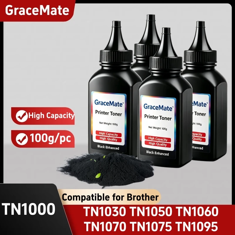 TN1000 Compatible Toner Powder for Brother TN1030 TN1050 TN1060 TN1070 TN1075 TN1095 HL-1110/1210 MFC-1810 DCP-1510