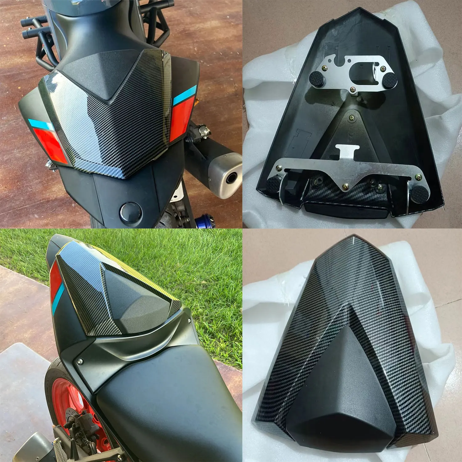 Motorcycle Seat Fairing For Yamaha YZFR25 YZFR3 MT25 MT03 2013 2014 -2024 Pillion Rear Passenger Seat Cowl Cover Hump Fairing