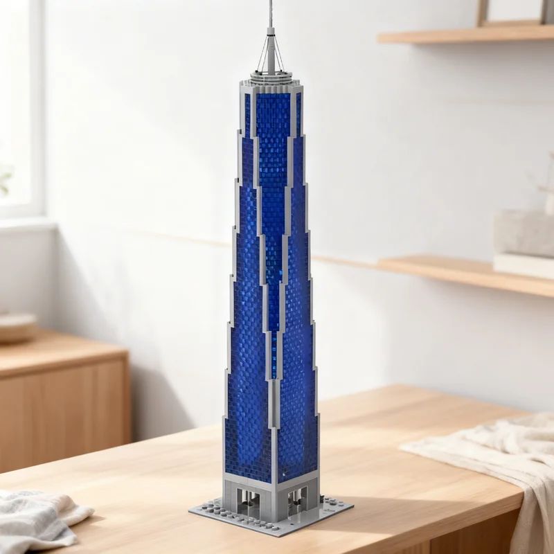 

3911pcs MOC One World Trade Modular Streetscape Model Building Blocks Toy Gift Creative Display Collectible Desk Premium Adult