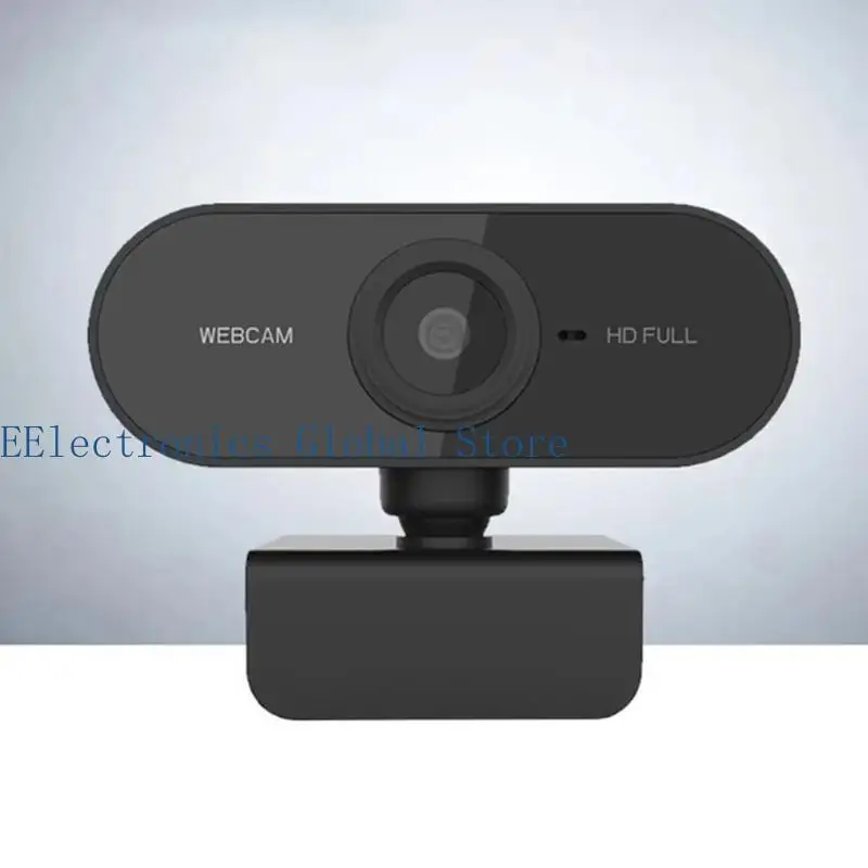 462B 1Set Computer Camera Set Desktop Webcam with Adjustable Stand Lens Cover For 1080P/ Quality Streaming And Privacy