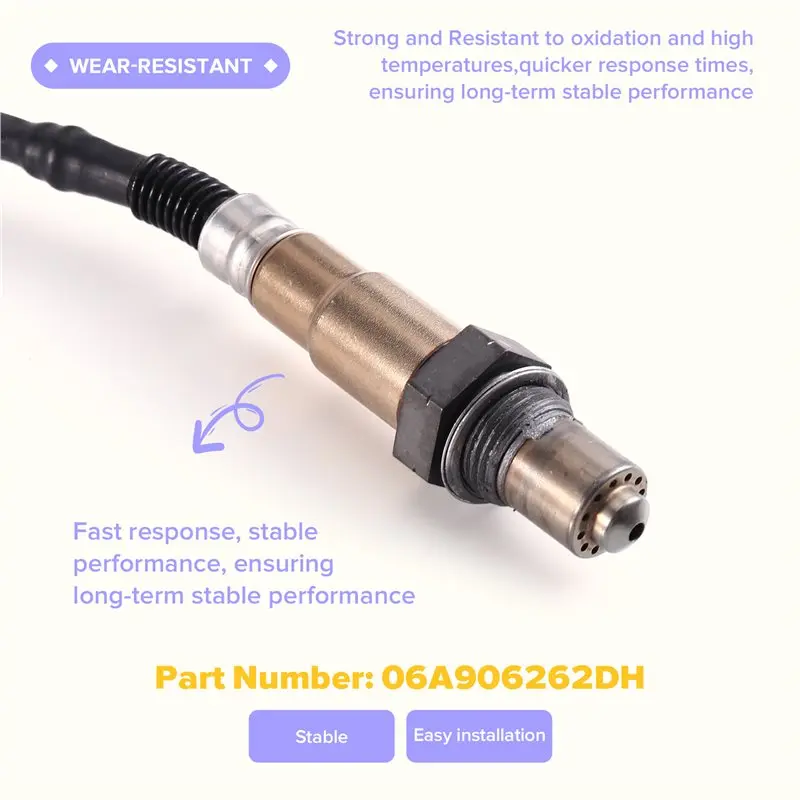 Ac29-For For VW Car Front Oxygen Sensor O2 Sensor 06A906262DH Fits For Sagitar 1.6L 2005- 2012