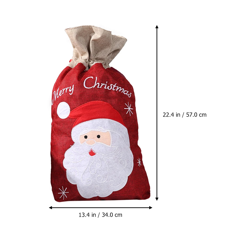 

2Pcs Christmas Gift Bags C y Drawstring Xmas Wrapping Containers Small Cloth Packaging Holiday Craft Storage Present Ideas