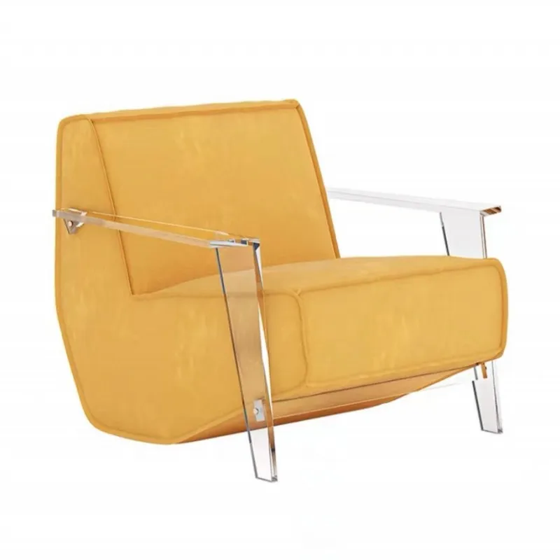 

Acrylic Single Italian Minimalist Living Room Modern Nordic Light Luxury Sofa