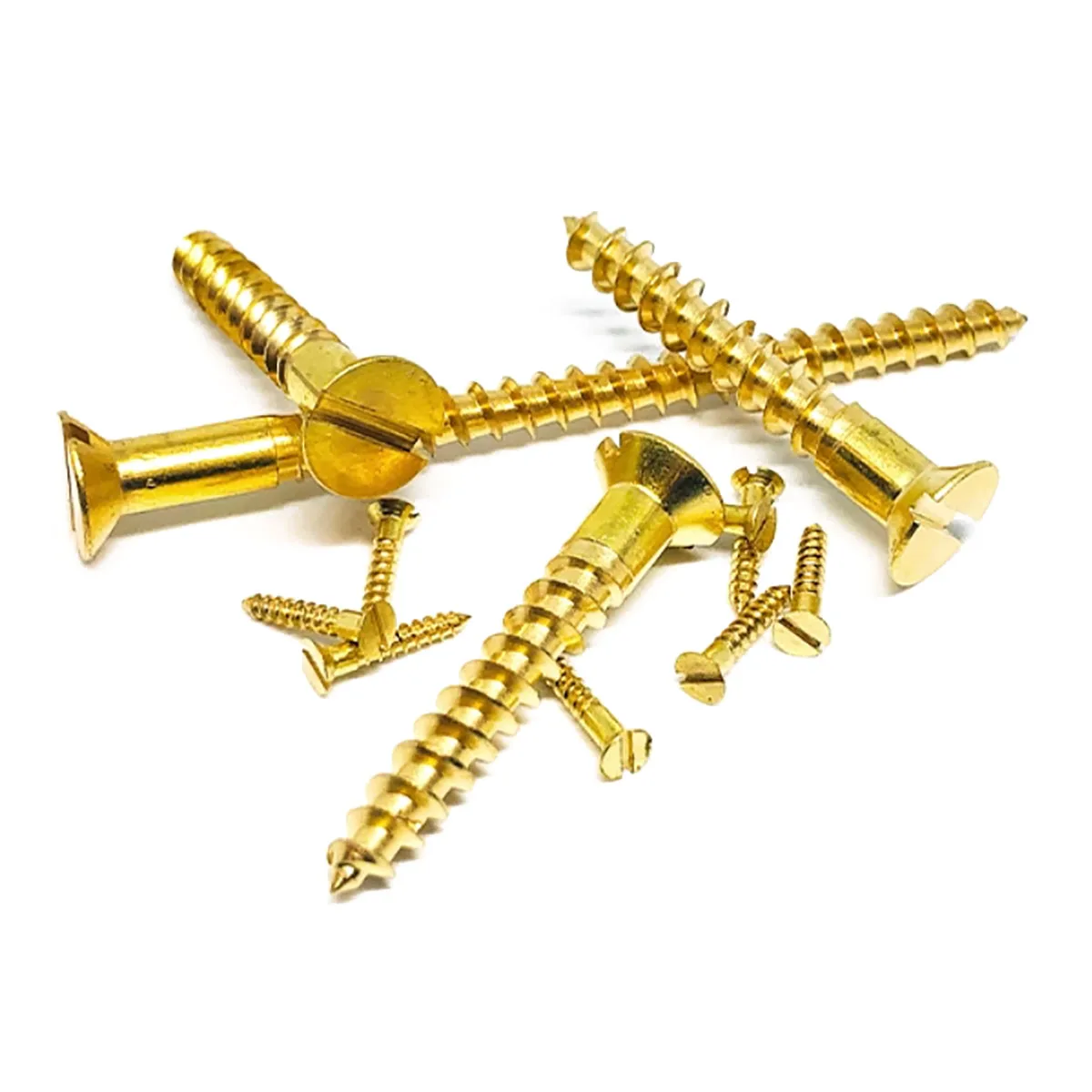 الصلبة النحاس DIN95 شبه غرق الأخدود جولة رئيس الذاتي التنصت المسمار M2 M2.5 M3 M4 M4.5 M5