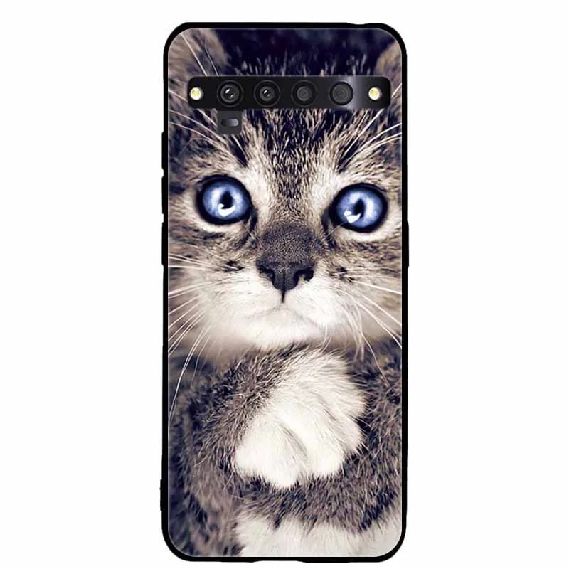 For TCL 10 Pro Case 6.47\'\' Cute Fashion Soft TPU Silicone Cover for TCL 10 Pro 10Pro Phone Cases T799B T799H Cartoon Cats Fundas