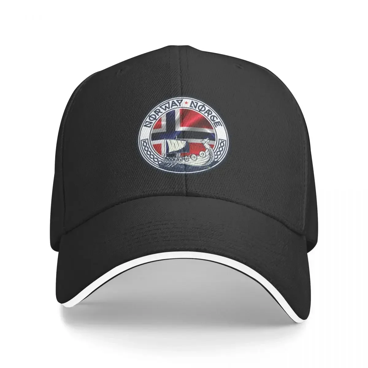 NORWAY NORGE Kongeriket Noreg, Norwegian Flag Sticker T-Shirt 01 Baseball Cap Luxury Brand Golf Cap Men's Hats Women's