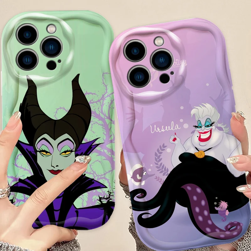 Disney Evil Queen Cartoon For Apple iPhone 15 14 13 12 11 XS XR X Pro Max Plus Wave Oil Funda Phone Case