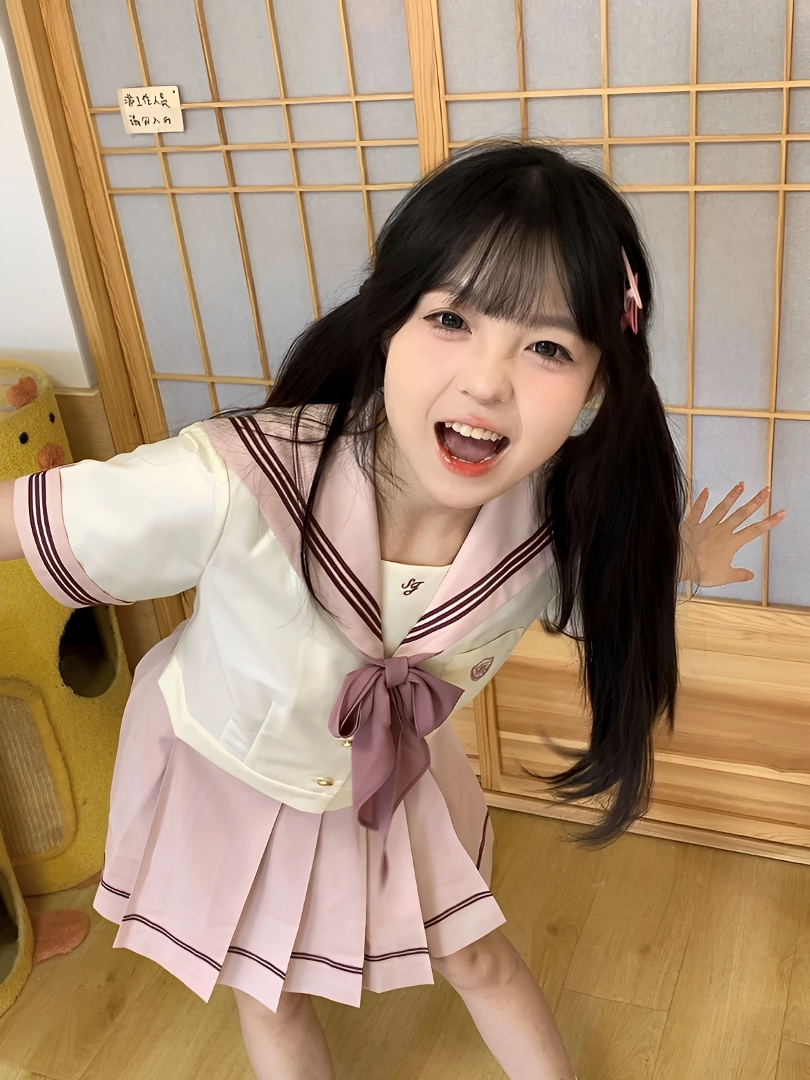 

Оригинальный летний рт Sve Pink Sailor Suit Женский комплект orm Разлагаемый китайский школьный orm Юбка Экипировка