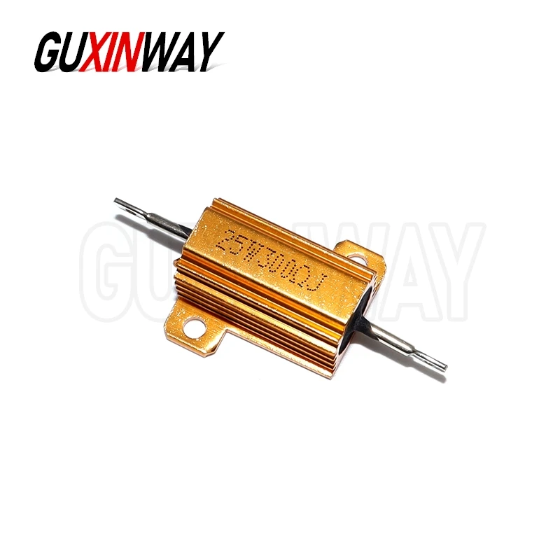 RX24 5W 10W 25W アルミパワーメタルシェルケース巻線抵抗器 0.01Ω～30KΩ 1Ω 2Ω 3Ω 5Ω 6Ω 8Ω 10Ω 20Ω 100Ω 150Ω 1KΩ 10KΩ 20KΩ 100KΩ