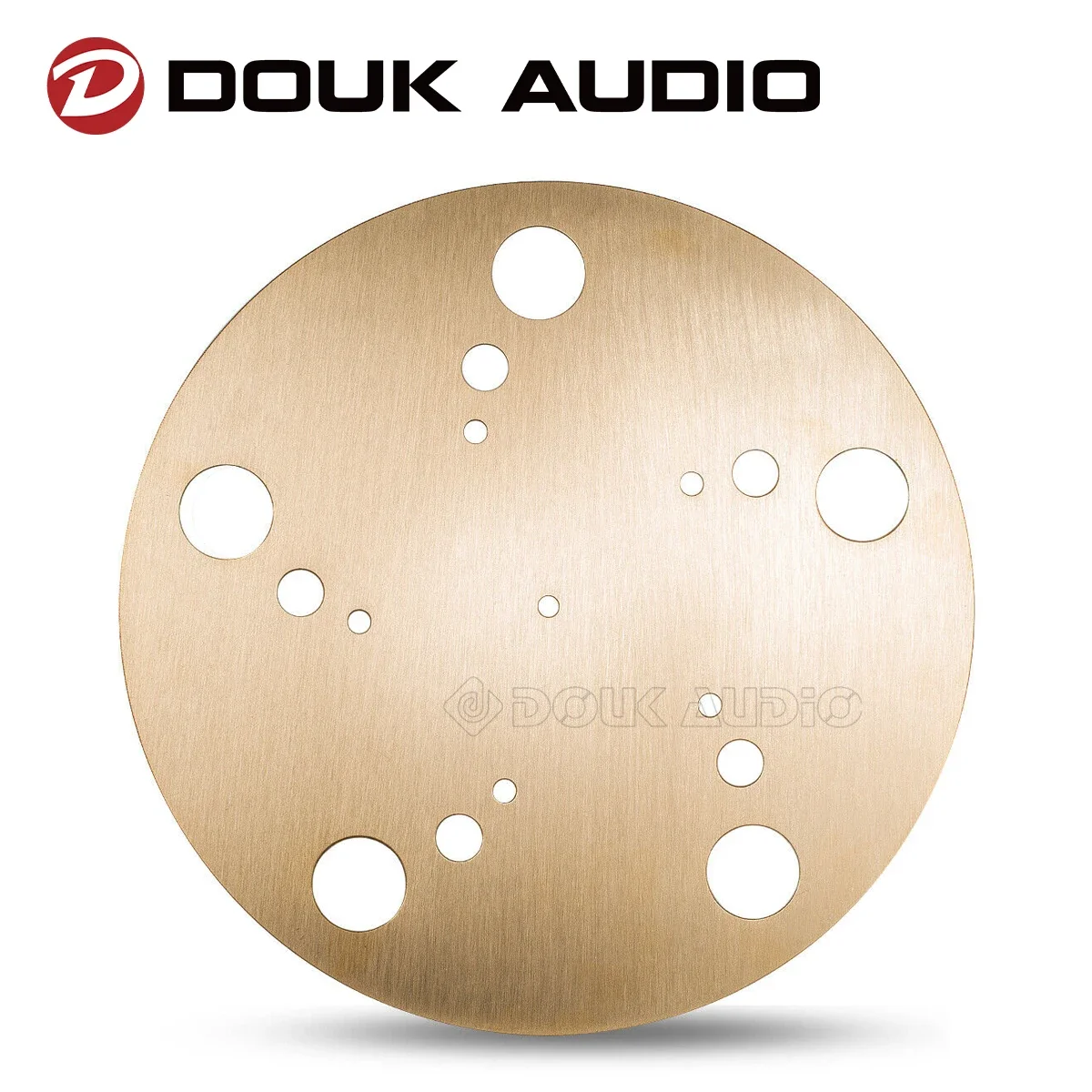 Douk Adio Brass Turntable Platter Mat Pad Slipmat Weight Clamp for Vinyl LP Record Player