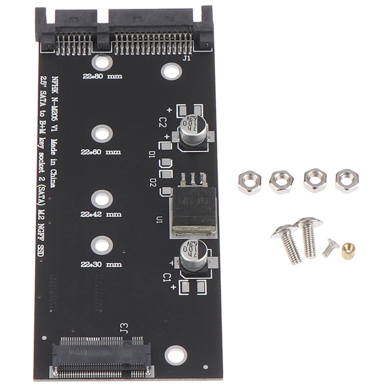 

2,5-дюймовые карты-адаптеры SATA 3–B+M с ключом SATA M.2 NGFF SSD