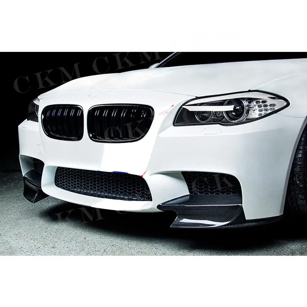 مآزر شفة أمامية من ألياف الكربون لسيارة BMW 5 Series F10 M5 المصد 2011-2017 FRP رئيس الذقن رفرف Cupwings تصفيف السيارة