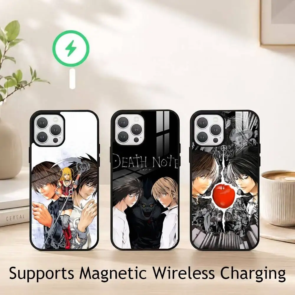 D-Death Note ANIME gift Phone Case For iPhone18,17,16,15,14,13,12,11 Plus,Pro Supports Magnetic Wireless Charging
