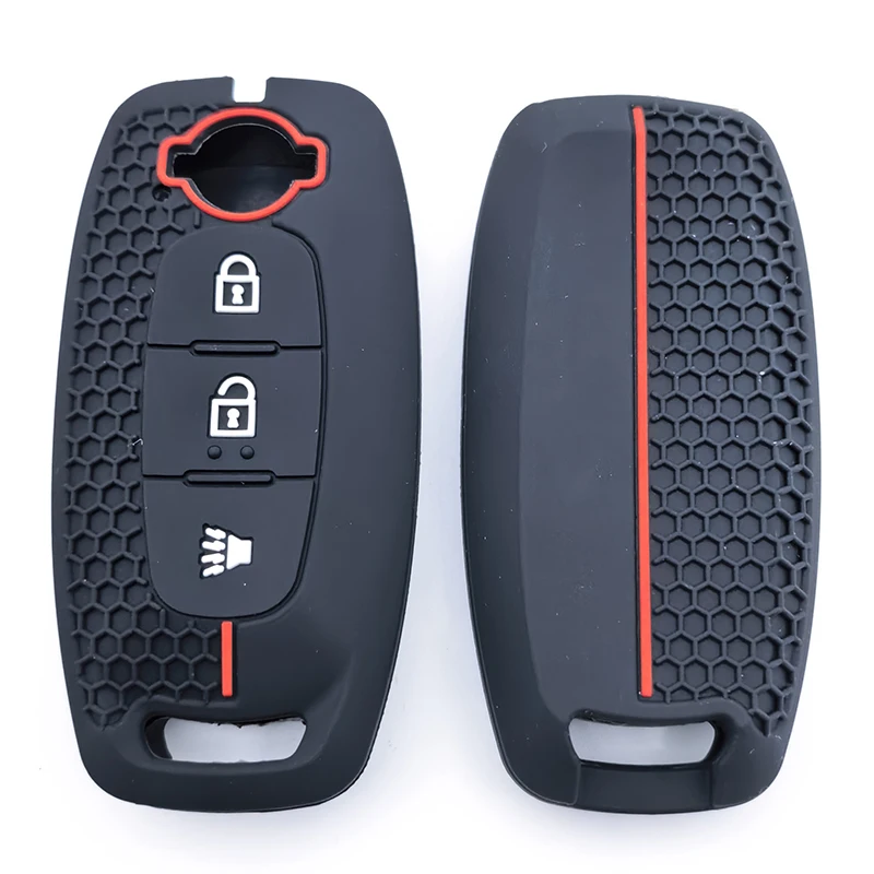 3 Buttons Car Remote Key Case Cover Shell Fob Holder Keychain for Nissan X-trail T33 Qashqai J12 Teana Altima Ariya 2022 2023