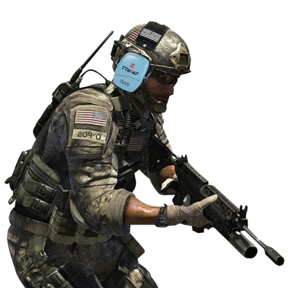 Army Grade Tactical Earmuff Hearing Protection Headset - NRR 25dB Noise Reduction for Shooting Training & Outside Hunting