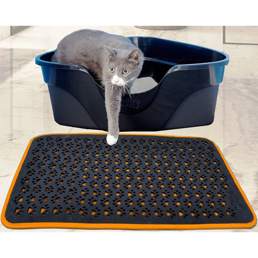 

Cat Litter Mat 60x45 cm Cat Toilet Front Screen Mat Washable Erasable Easy To Use and Practical Cleaning