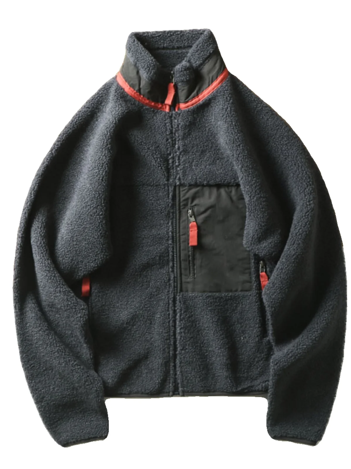 Jaket Kerah Tinggi Berlapis Hangat dan Nyaman untuk Pria, Pakaian Musim Gugur dan Musim Dingin Berkualitas Tinggi, Gaya Muda