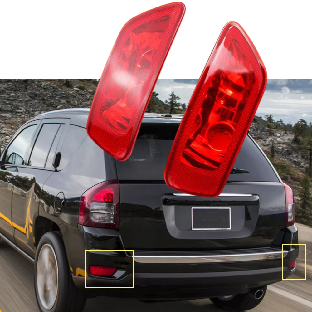 

LED Rear Bumper Reflector Light Fit for Jeep Grand Cherokee Journey 2011 2012 2013 2014 2015 2016 2017 2018 Left Right Tail Lamp