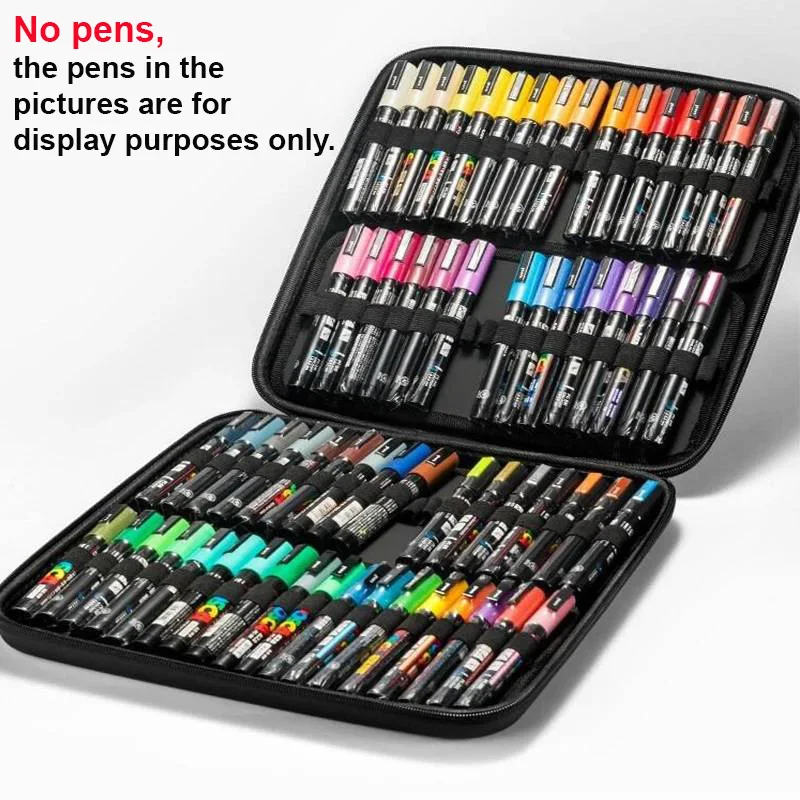 POSCA Storage Case for Art Paint Brushes, Aesthetic Makers Empty Carrying Organizer Bag School Stationery Items для путешествий