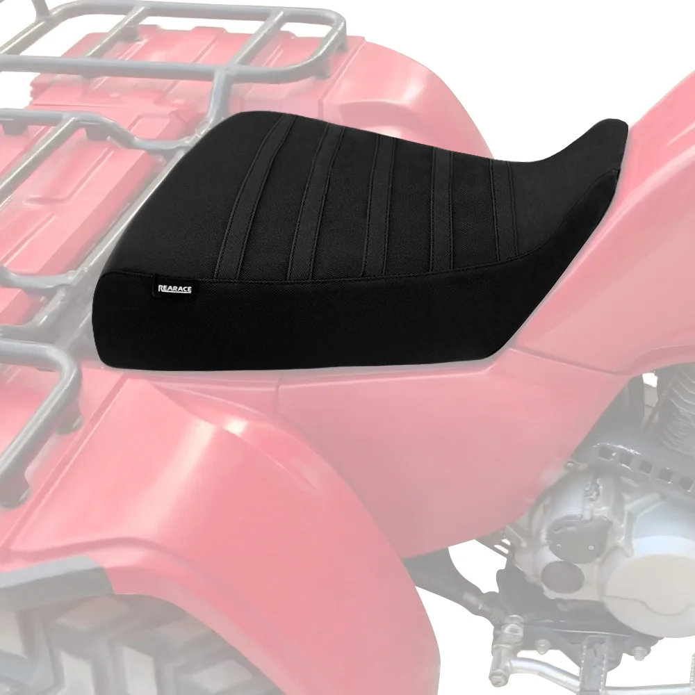 دراجة نارية مخطط قبضة القابض مقعد لهوندا ATC 250 ATC250 ES كبير أحمر 1985 بولي كلوريد الفينيل الجلود مقاوم للماء مقعد السرج غطاء الوسادة