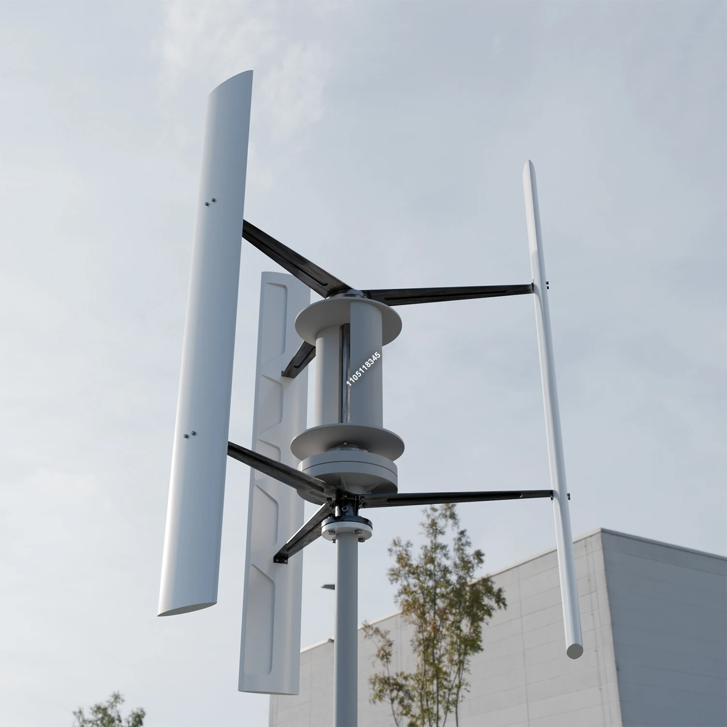 Vertical Wind Turbine Generator 96V 48V 24V 20KW Free Energy Magnetic Dynamo Strong Power AC 110V 220v Inverter Output For Home