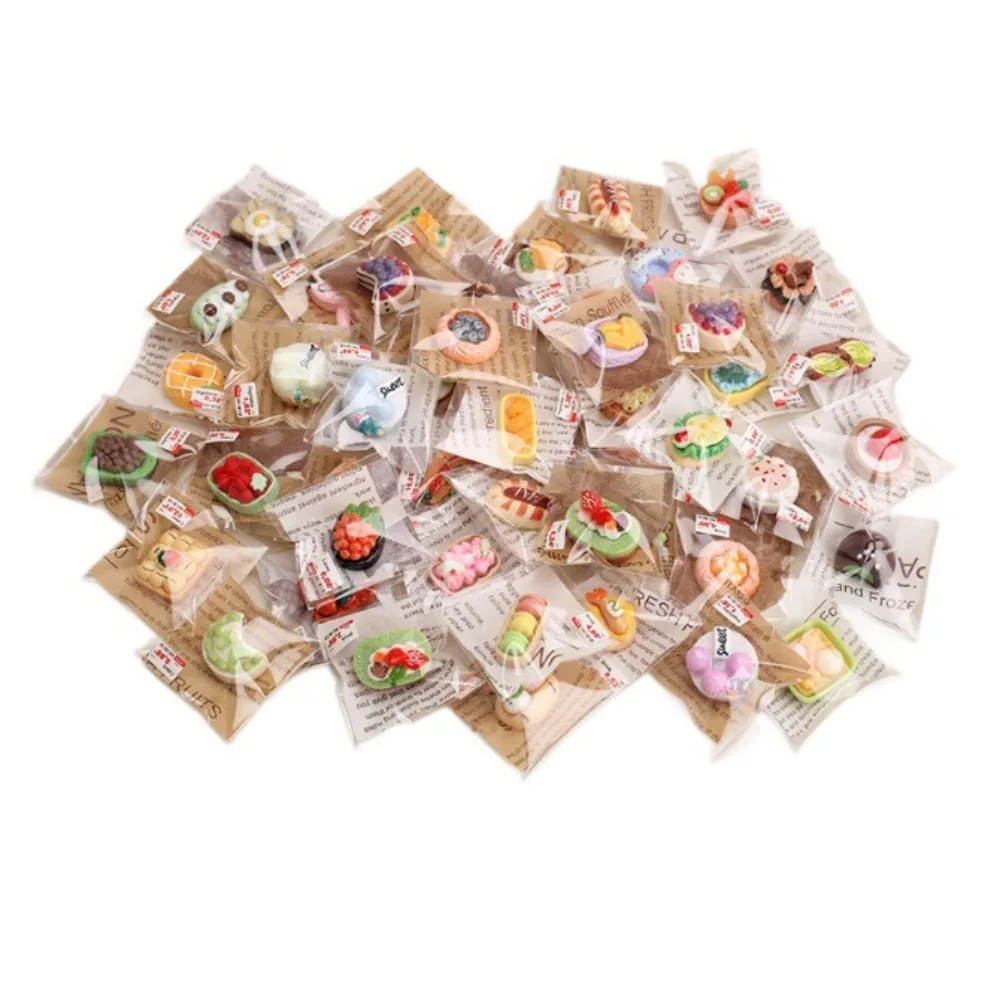 20pcs Breads Simulation Mini Cakes Pastries Food Toys Miniature Simulation Desserts Education Pretend Play Play House Toy