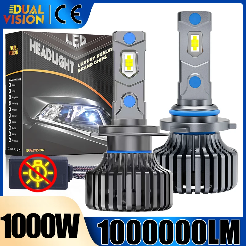 

Лампы CANBUS H7 H4 H1 H11 H8 H9 HB4 HB3 9005 9006 Светодиодные фары Автоматические противотуманные фары Мотоцикл 12 В 6000 К Белые автомобильные фары