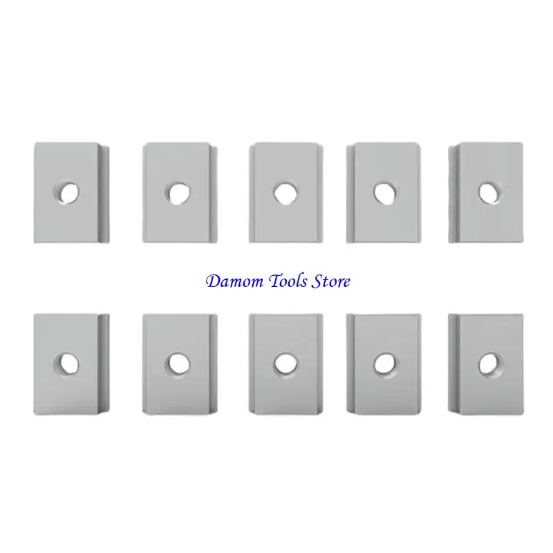 57be 10pcs t-slider لـ t-slot 8 t-track slider Aluminium t nut sliding nut
