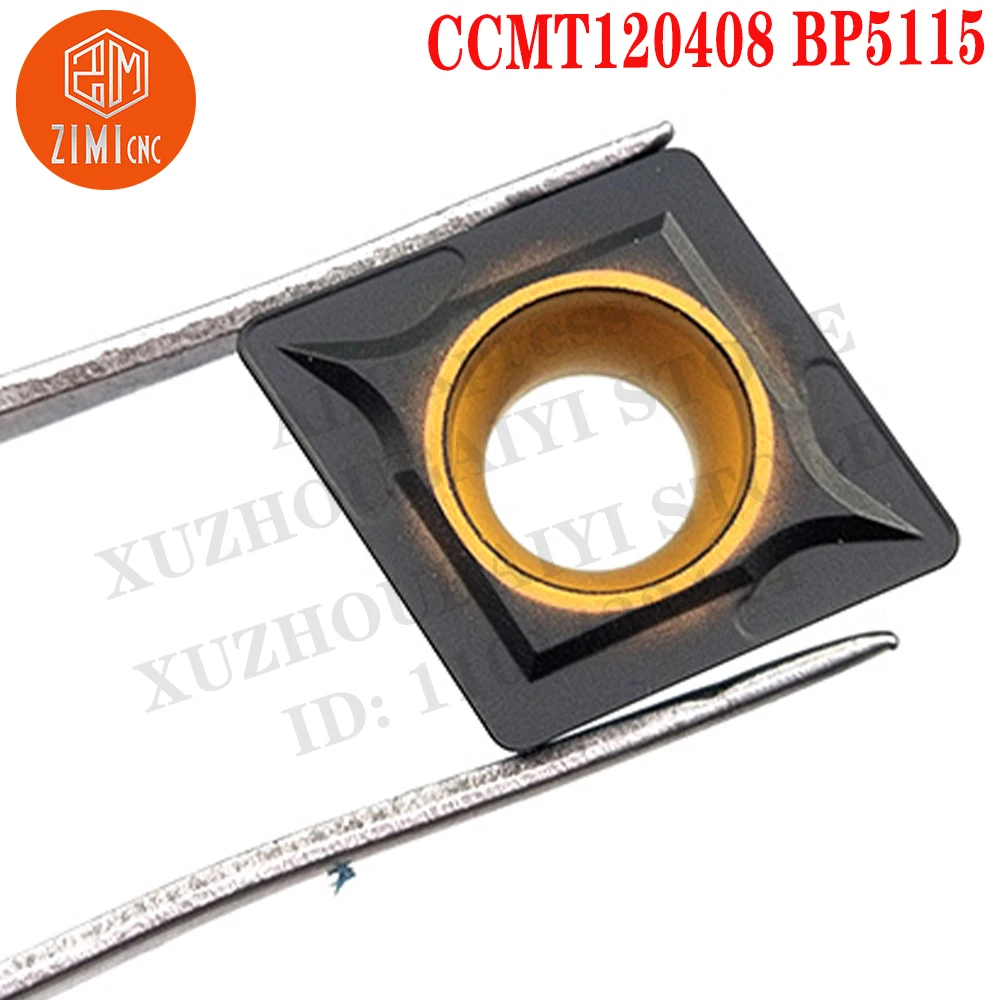 CCMT120408 BP5115 أدوات الخراطة الخارجية إدراج كربيد CCMT 120408 إدراج كربيد خارجي أدوات CNC مخرطة معدنية ميكانيكية