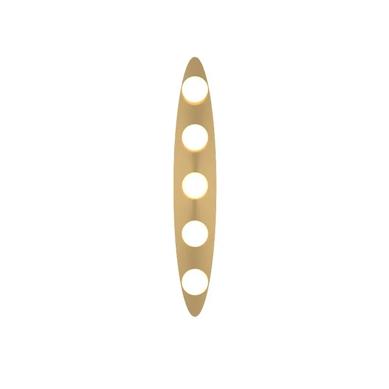 

All-copper glass wall lamp living room Nordic minimalist Italian minimalist designer