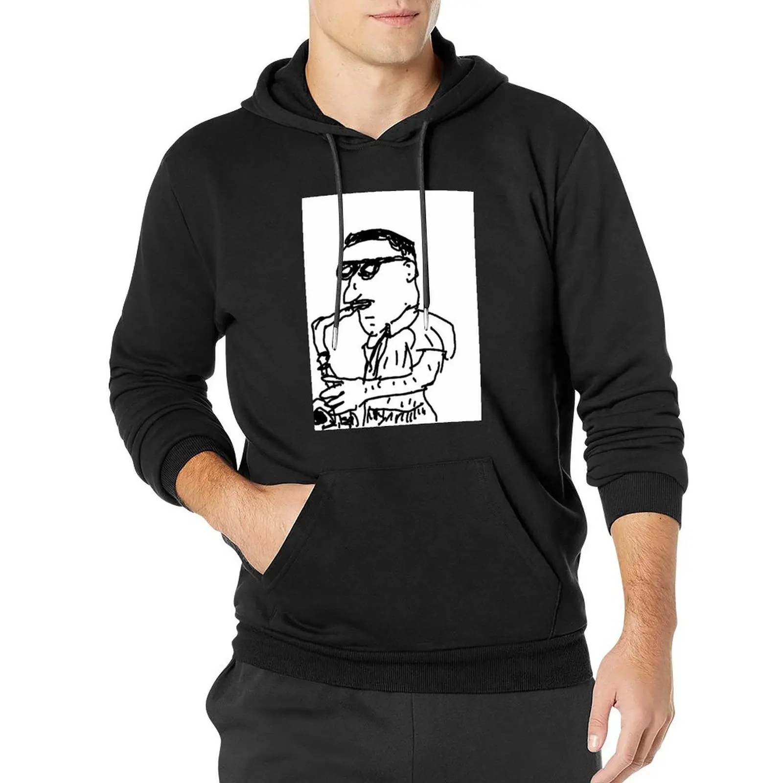 

West Coast Bop Jazz Sax Man Pullover Hoodie men's clothing aesthetic clothing graphic hoodies