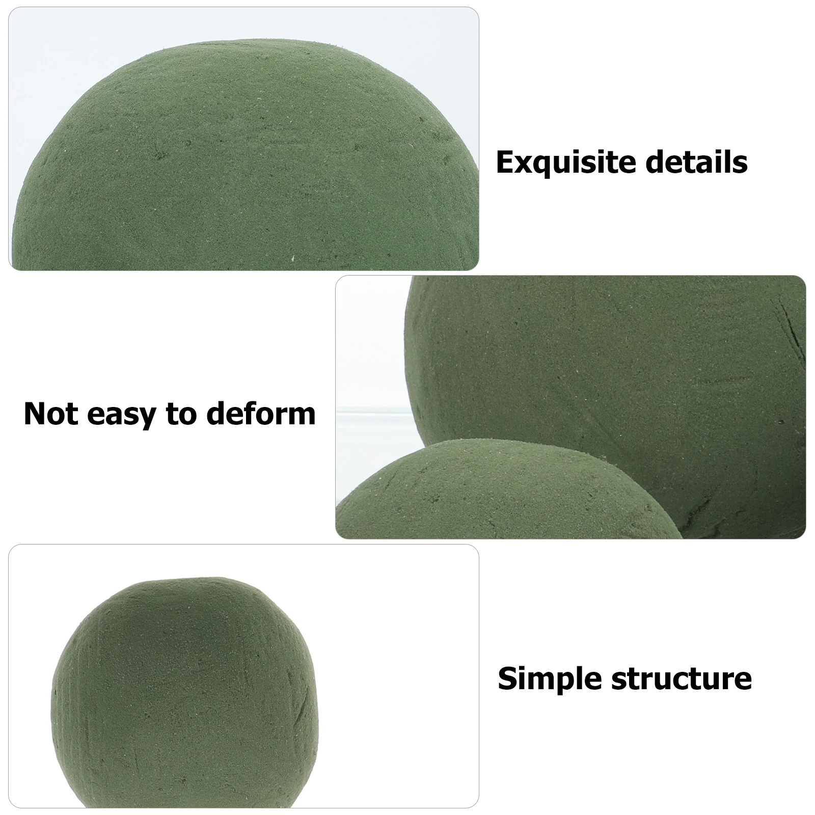

3 Pcs Eco Friendly Sponge Floral Ball Spherical Foams Arrangement Supplies Water Absorb Safe Non Toxic Durable Wedding Decor