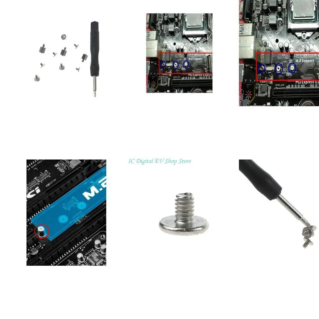 

E74D Новый набор для M.2 поддержки поддержки винта SSD Mounting для Материнская плата HA