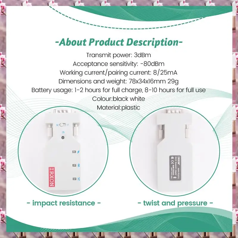Porta seriale 2025 Modulo Bluetooth wireless Linea RJ45 a RS232 Porta seriale Linea console Bluetooth, porta seriale Bluetooth wireless