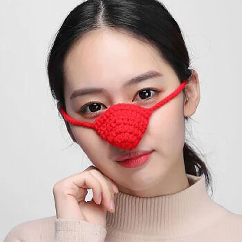 Nose Warmer Cover Outdoor Warmth Antifreeze Nasal Protector Guard Nose Warmer Shield For Skiing Funny Party Adjustable Fit