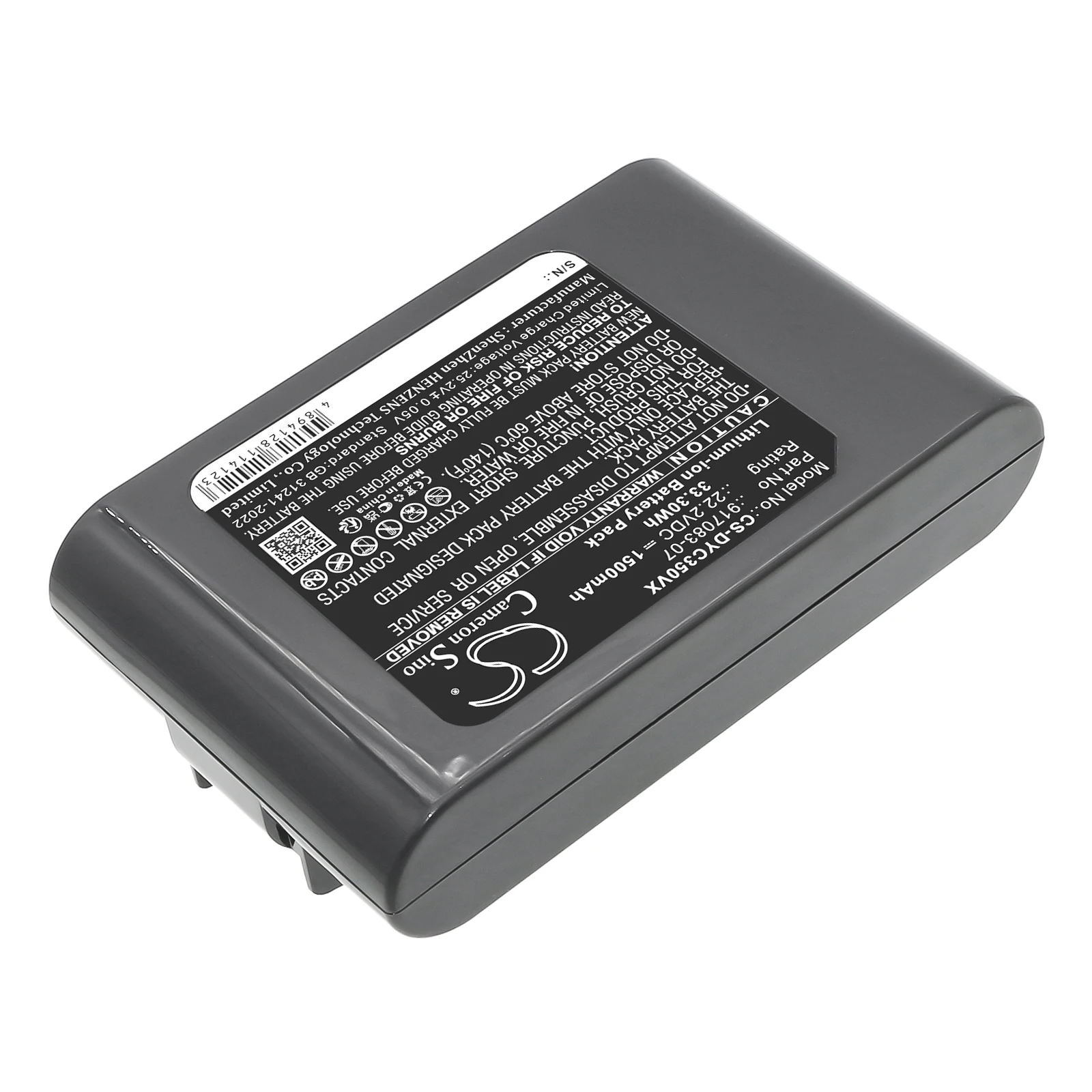 

100% NEW1500mAh Battery for Dyson DC30, DC31, DC34, DC35, Note: this battery is 22.2V,Not Fit For Product After Juny 2013