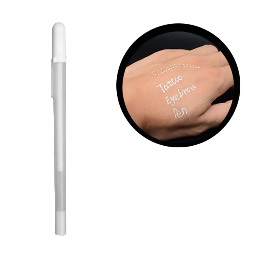 White Skin Marker Double Heads Point Marking, Permanent Makeup Position