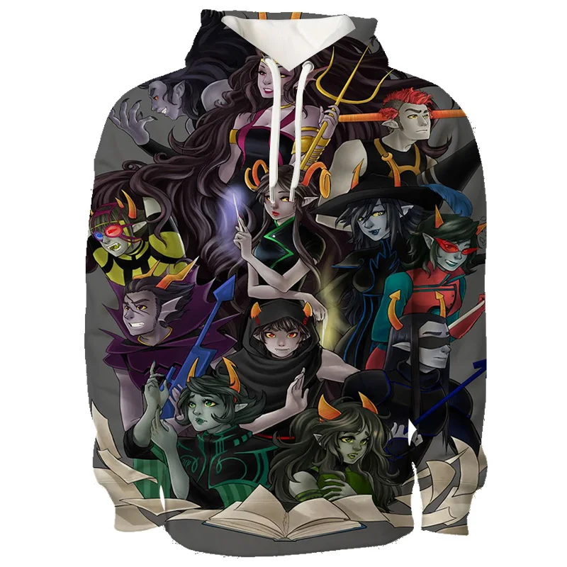 Customizable Homestuck Fun Game Sweatshirt HOMESTUCK Anime Pattern Clothing Adults Fashion Casual Hoodied Teen O Neck Hoodies