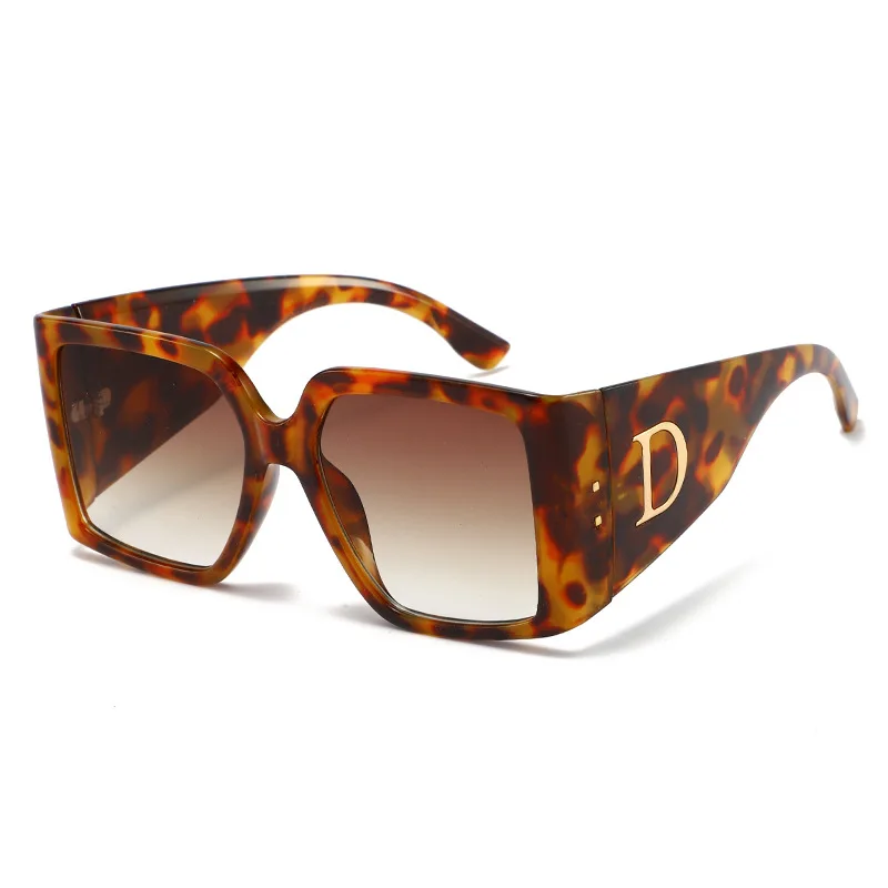 Gafas de Sol de Moda Extra Grandes para Mujer, Lentes de Sol de Lujo Vintage, Gafas de Sol con Protección UV400