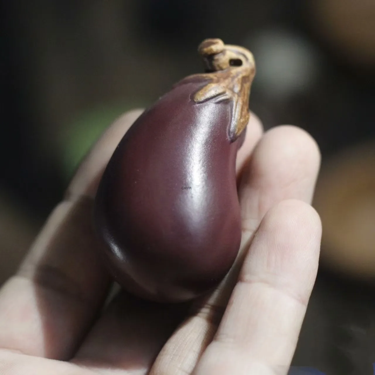 

Орнамент для домашних животных из фиолетового глиняного чая, фиолетовый Ци поставляется из Востока, форма баклажана